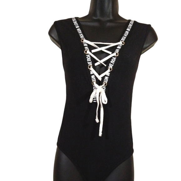 A'gaci Black Medium Bodysuit - Picture 1 of 6